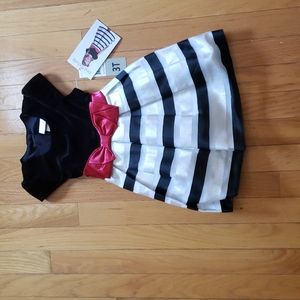 Black a silver formal dress